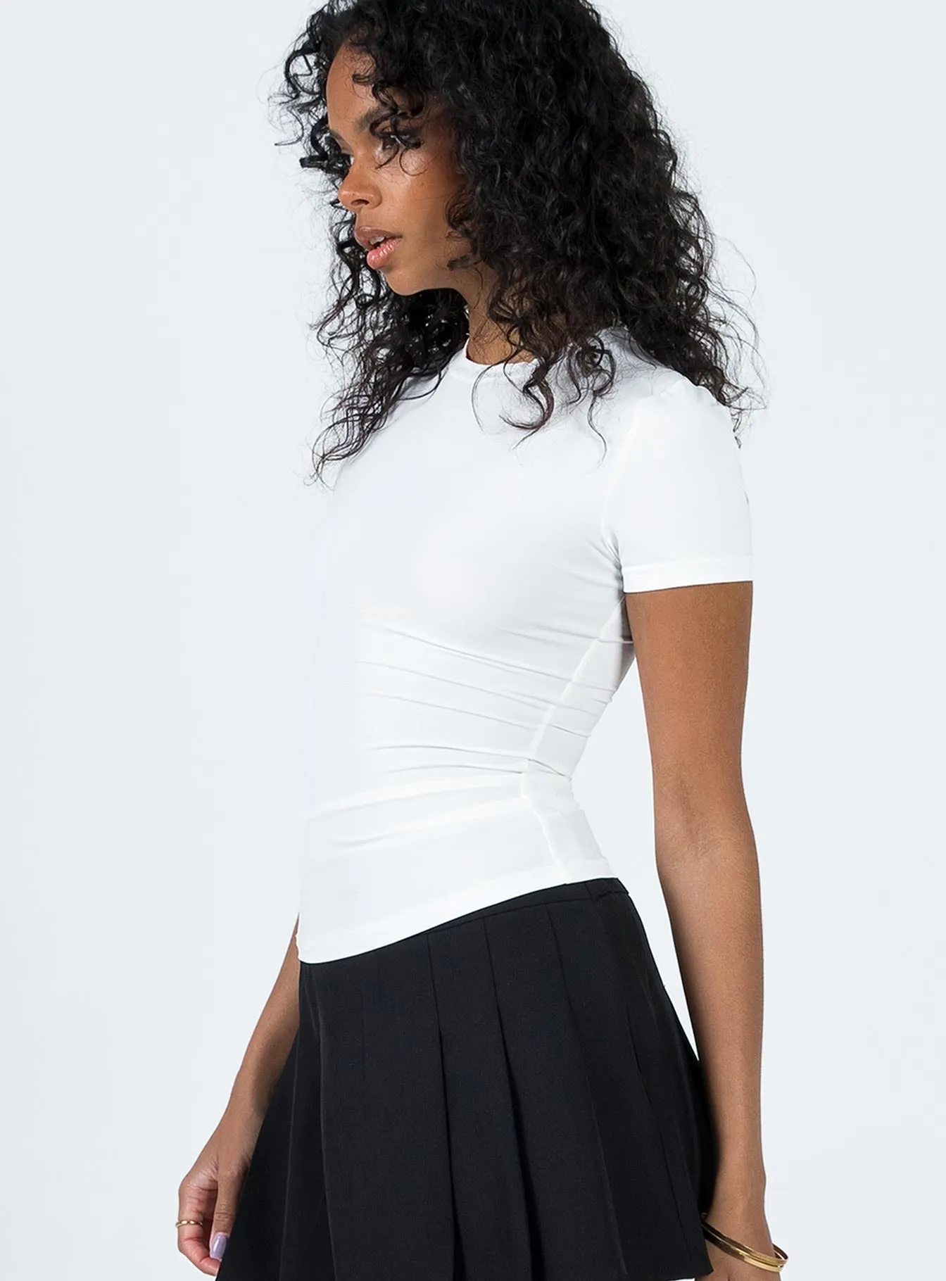 Animal Print Casual Chic Look Lowell Top White