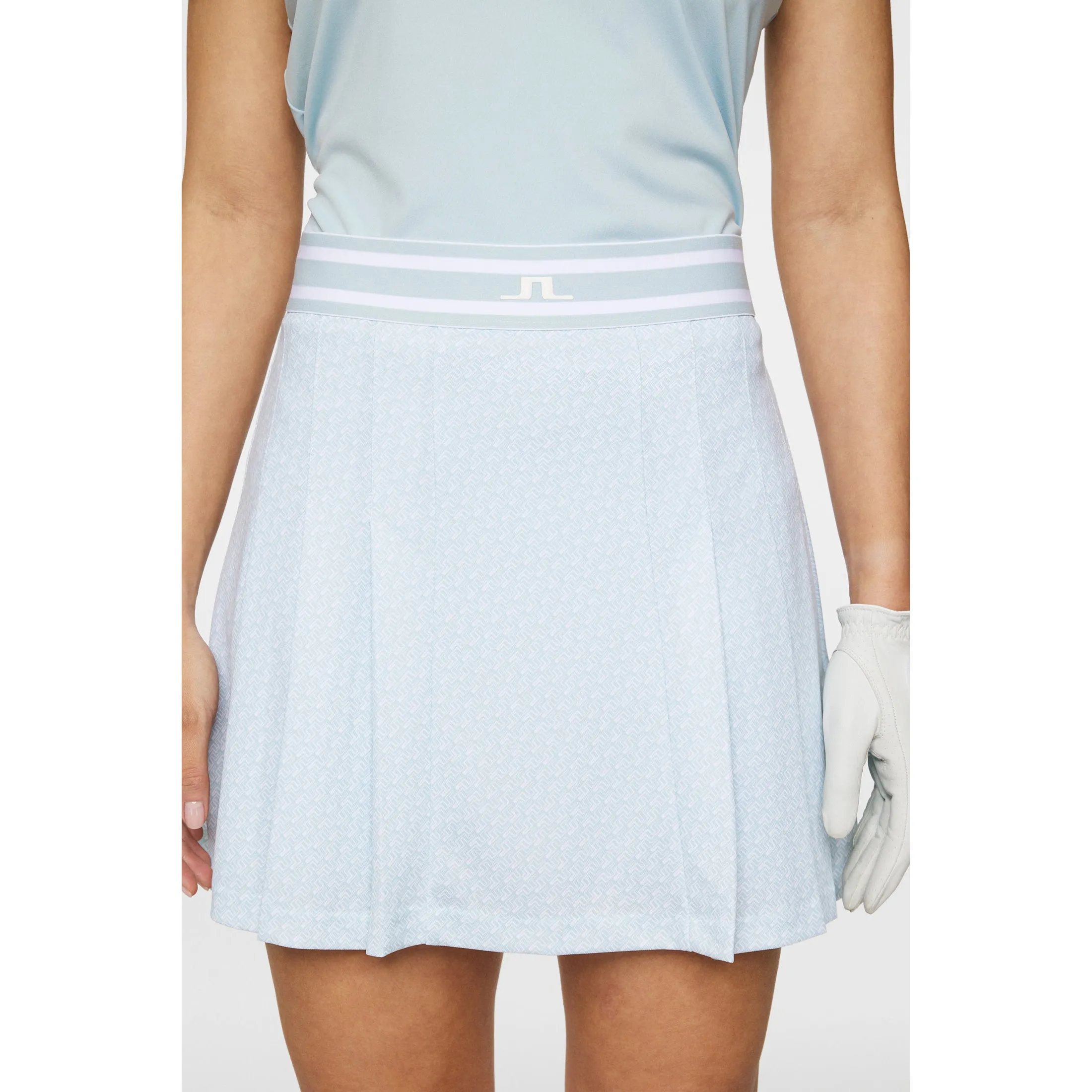 Wedding guest J.Lindeberg Women's Harlow Print Golf Skort - Shadow Bridge Winter Sky