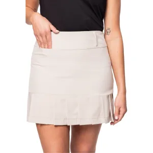 Golftini Women's Performance 17.5" Full Pleat Golf Skort - Cafe Performance Outfit Breathable Material