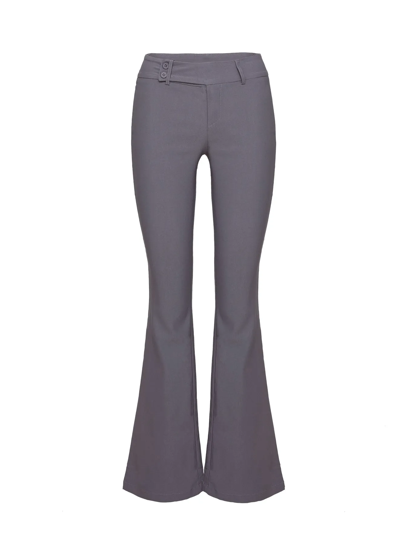 Kinkirk Flared Pants Grey Organic Cotton