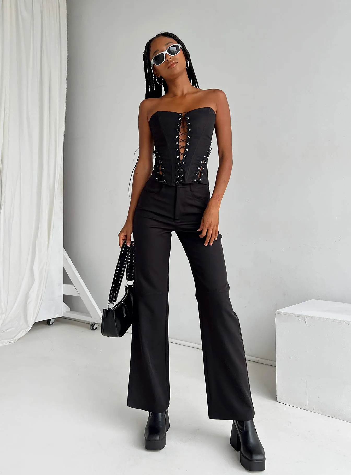 Effortless Design Easy Care Fabric Lulu Pants Black