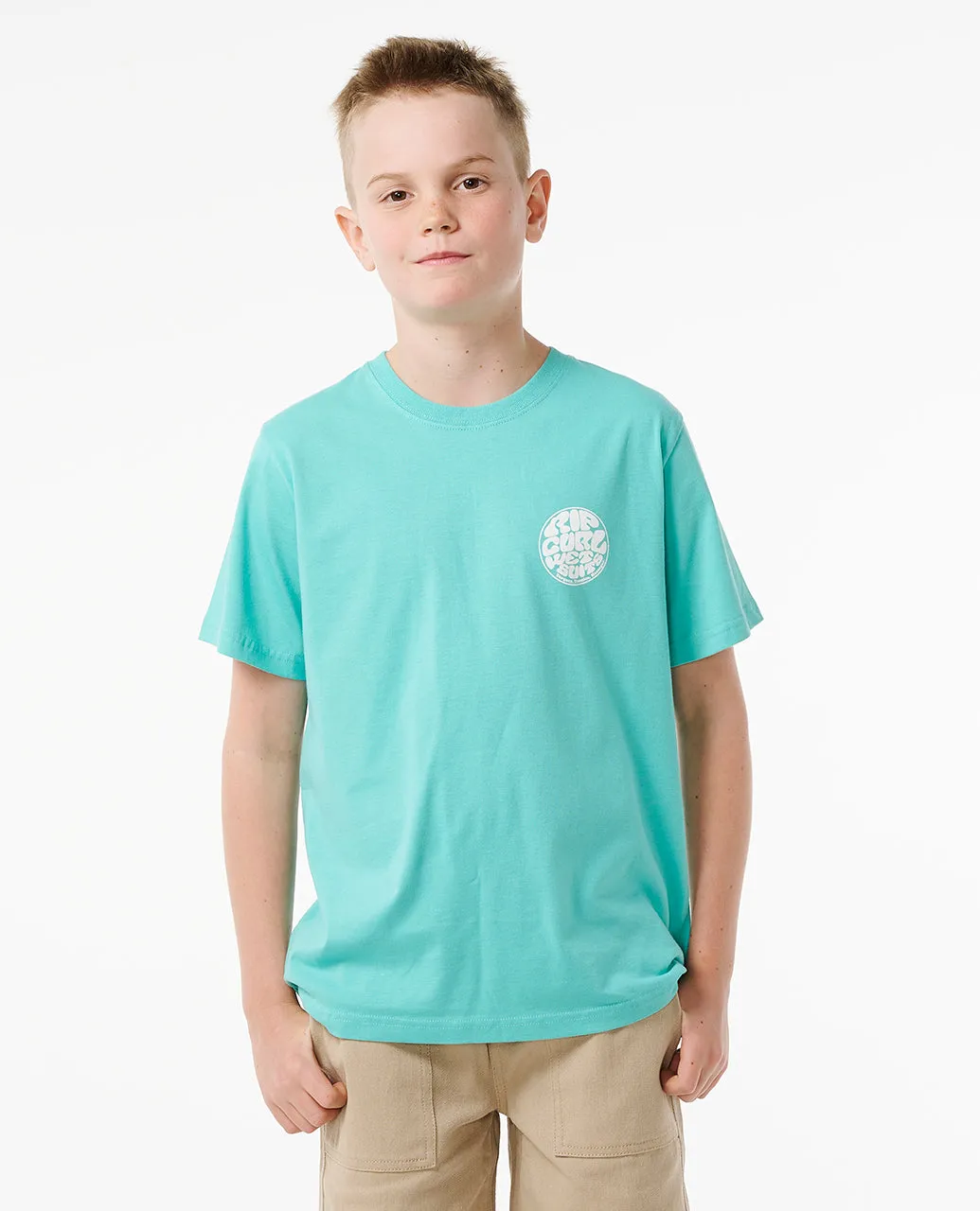 Rip Curl Kids Wetsuit Icon Short Sleeve T-Shirt Cool Weather Wear Cozy And Stylish