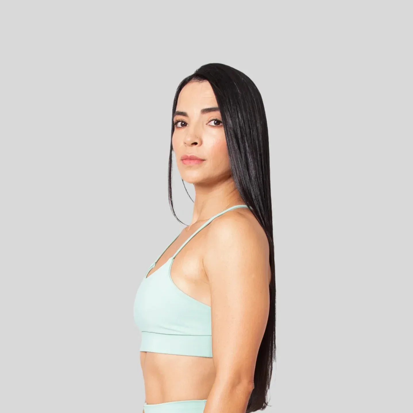 Top deportivo para mujer con soporte bajo Camouflage fitness wear Size Range