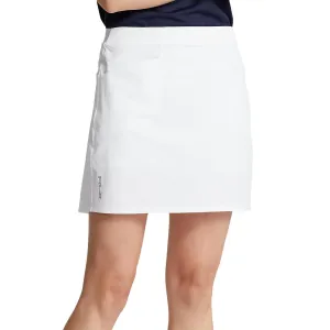 RLX Ralph Lauren Women's Pleated Aim Skort - Pure White Button Fastenings
