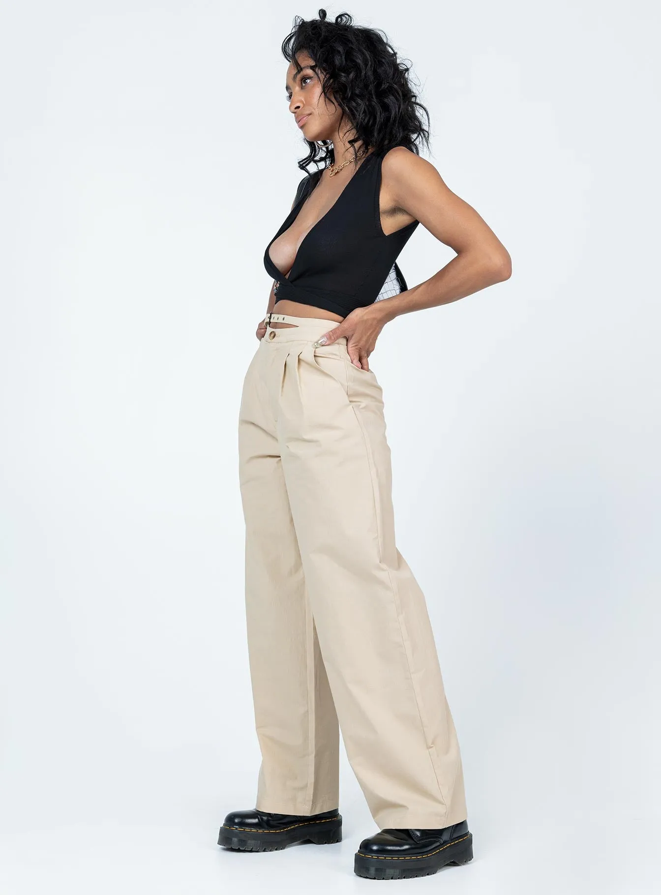 Kira-Jane Pants Cream Everyday Flex