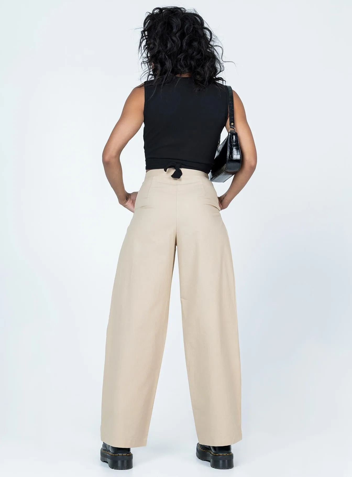 Trendy Waist Kira-Jane Pants Cream