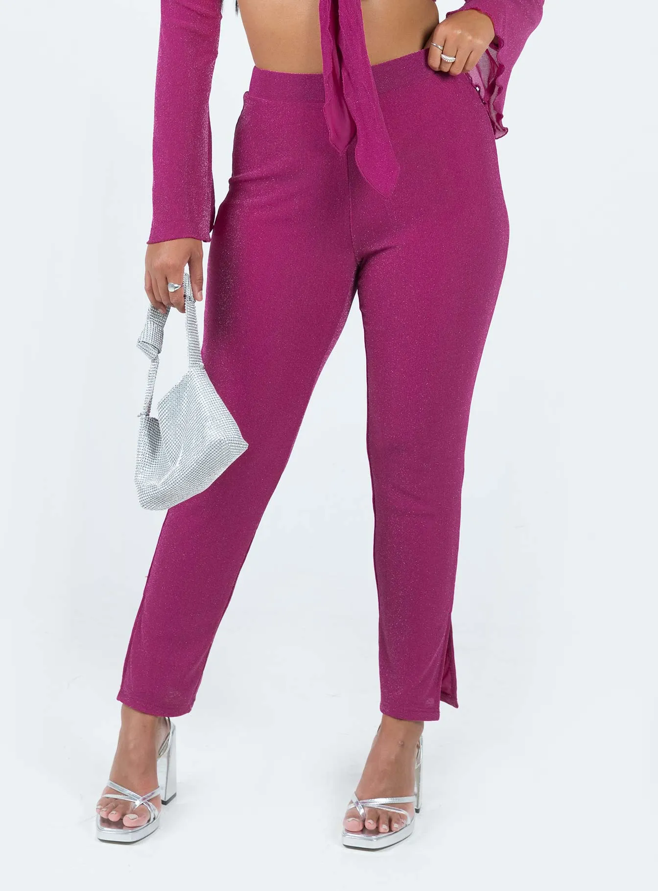 Comfortable Stretch Thelma Pants Pink