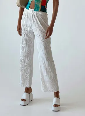 Bettina Pants Cream Breathable Waist Soft Interior