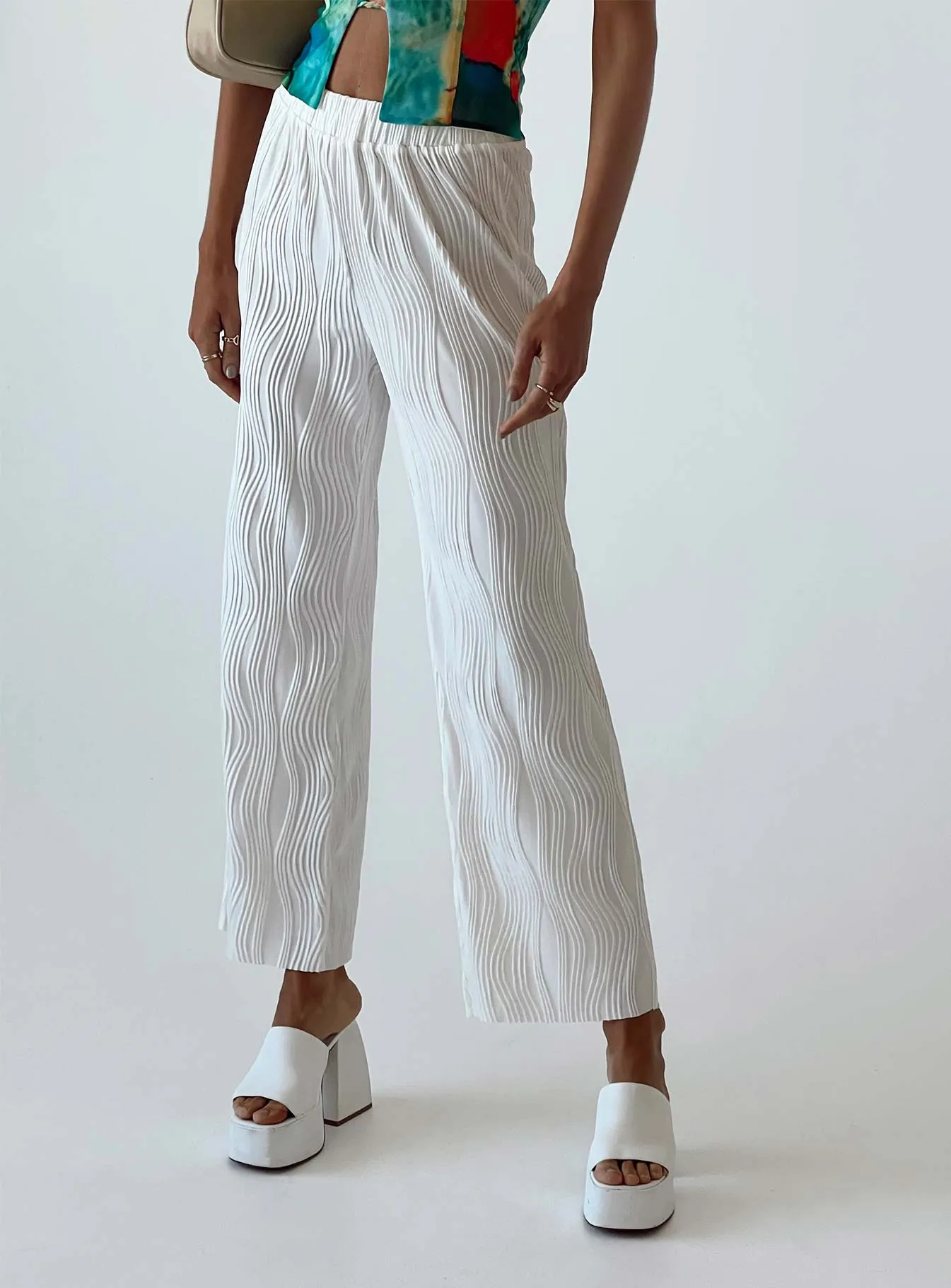 Bettina Pants Cream Breathable Waist Soft Interior