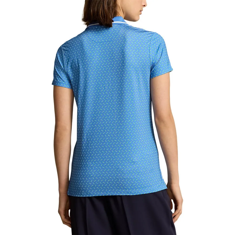 RLX Ralph Lauren Women's Printed Airflow Golf Polo Shirt - Mini Floral Deco Epic Glow ReflectiveDetails
