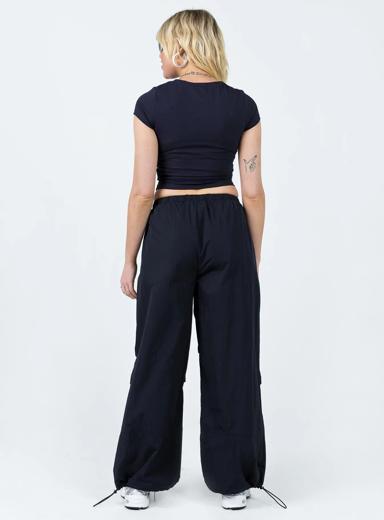 Hypnotize Parachute Pants Navy Casual Vibe