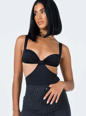 Vega Bodysuit Black eco friendly bodysuit work bodysuit