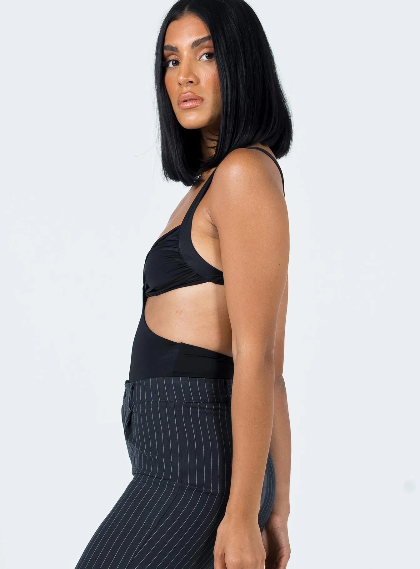 white bodysuit mesh bodysuit Vega Bodysuit Black
