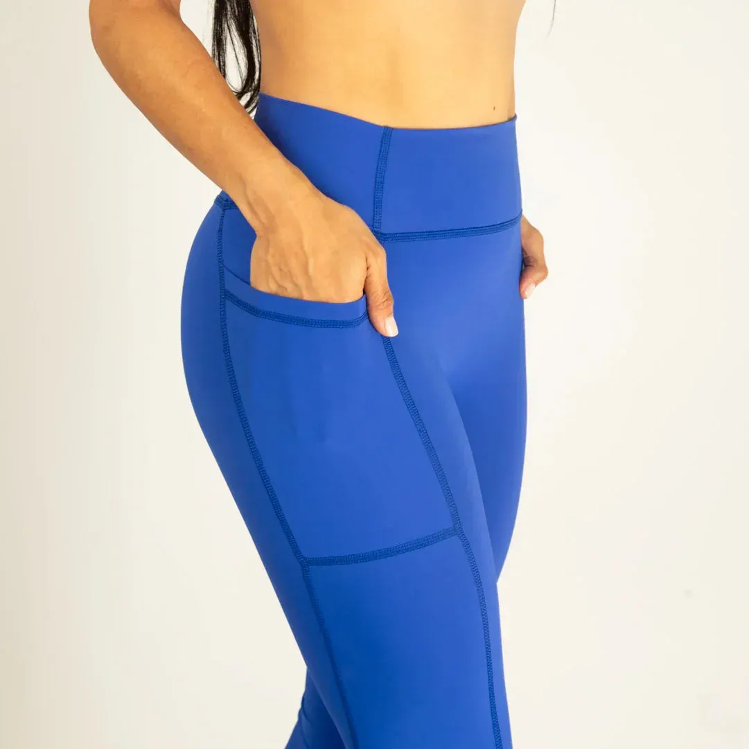 Body Shaping Beginner Level Leggins con bolsillos lateral sin costura frontal