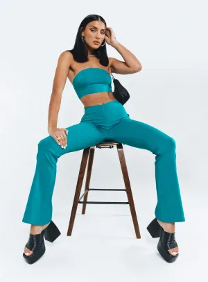 SecureClosureSystem Motel Zenovia Trouser Tailoring Azure Blue