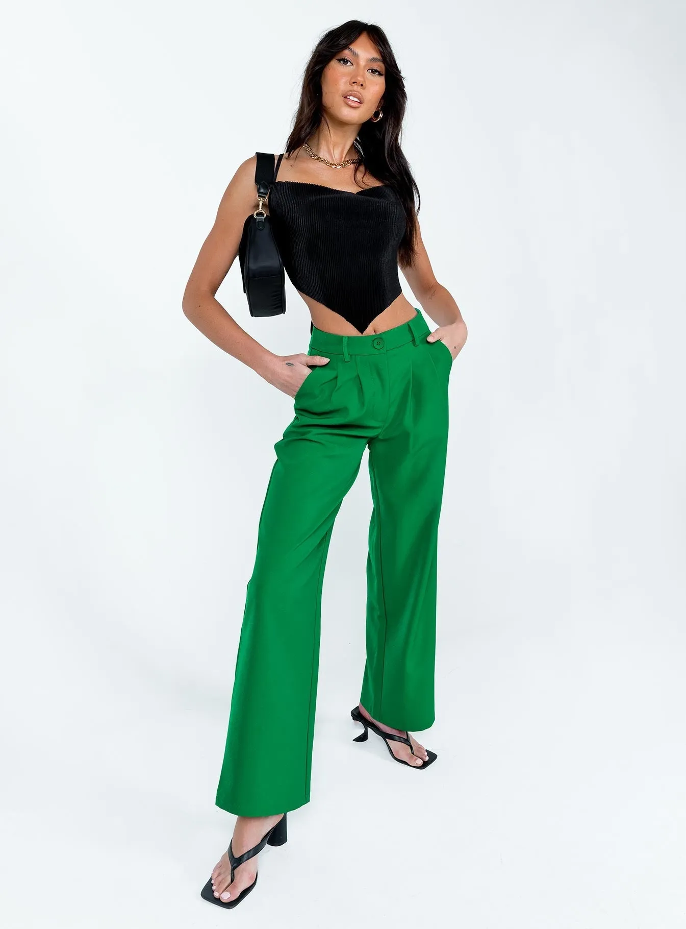 Archer Pants Apple Green Comfy Shape Air Flow