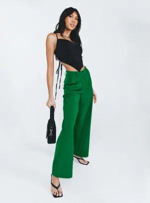 Archer Pants Apple Green Flexible Look Moisture Management