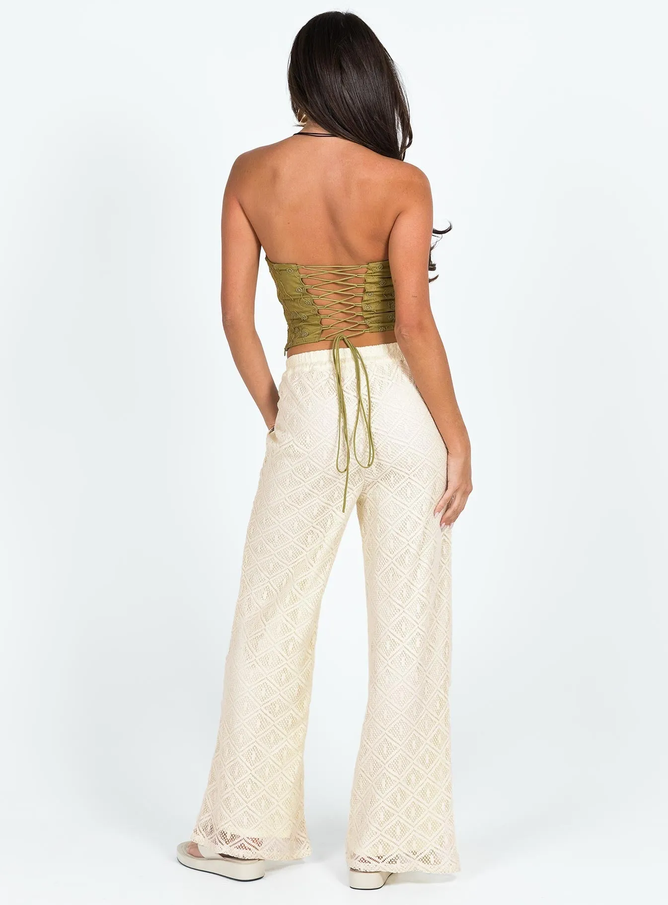 NonSlipGrip Quick Comfort Mikenzie Pants Cream