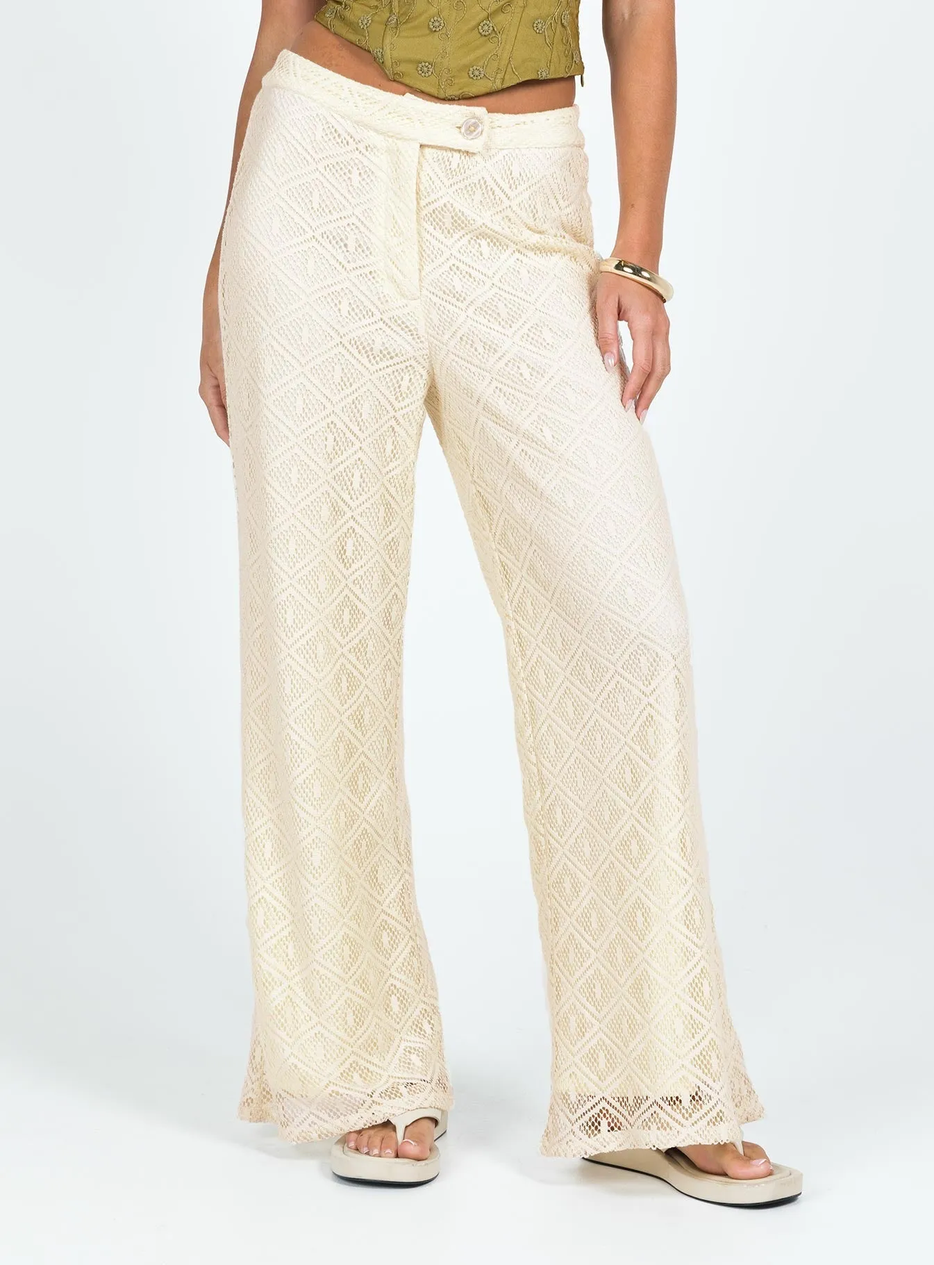 Mikenzie Pants Cream Chilly Day Wear