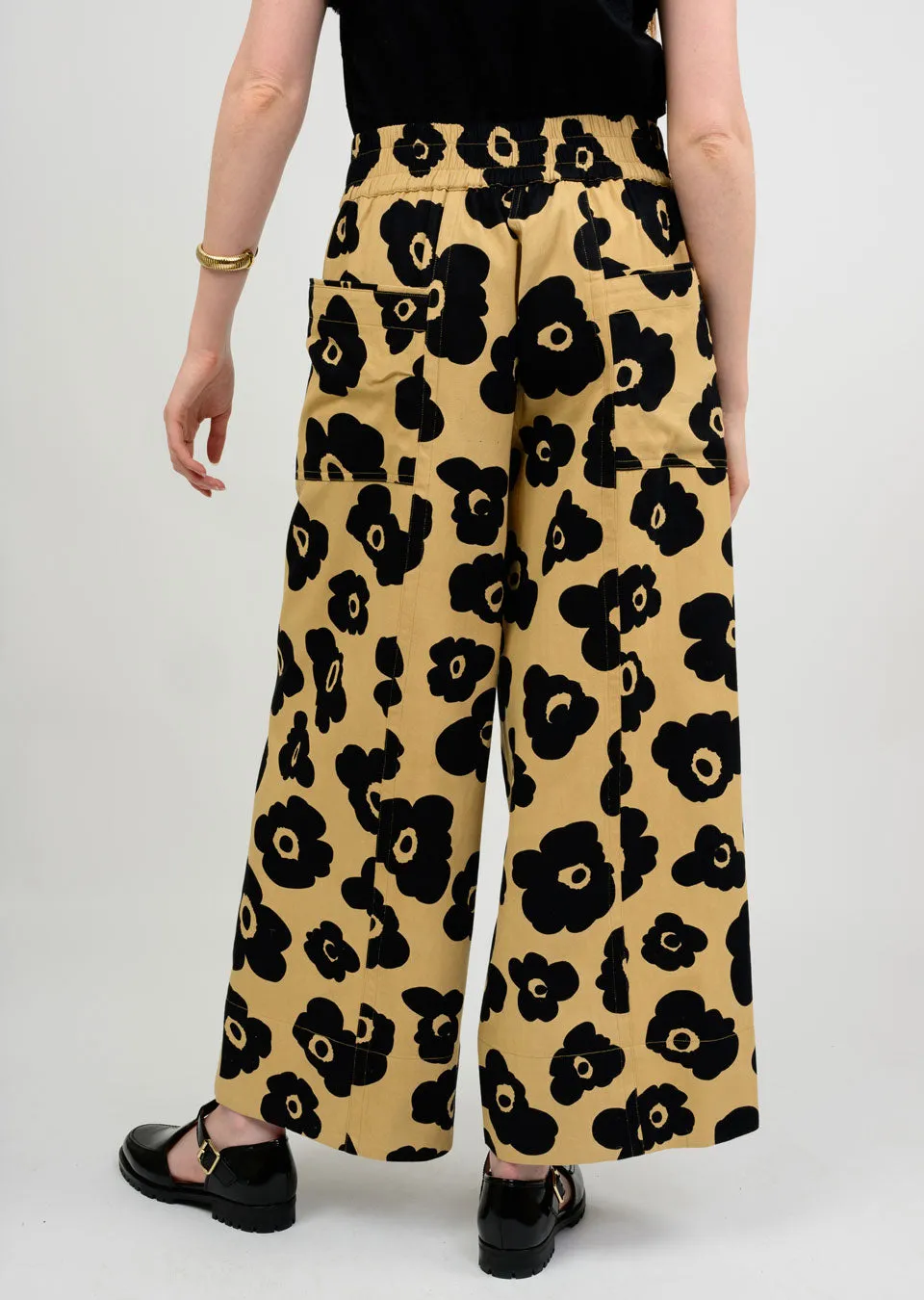 MeshVentilation IVY JANE SLOUCH POCKET PANTS - KHAKI MULTI