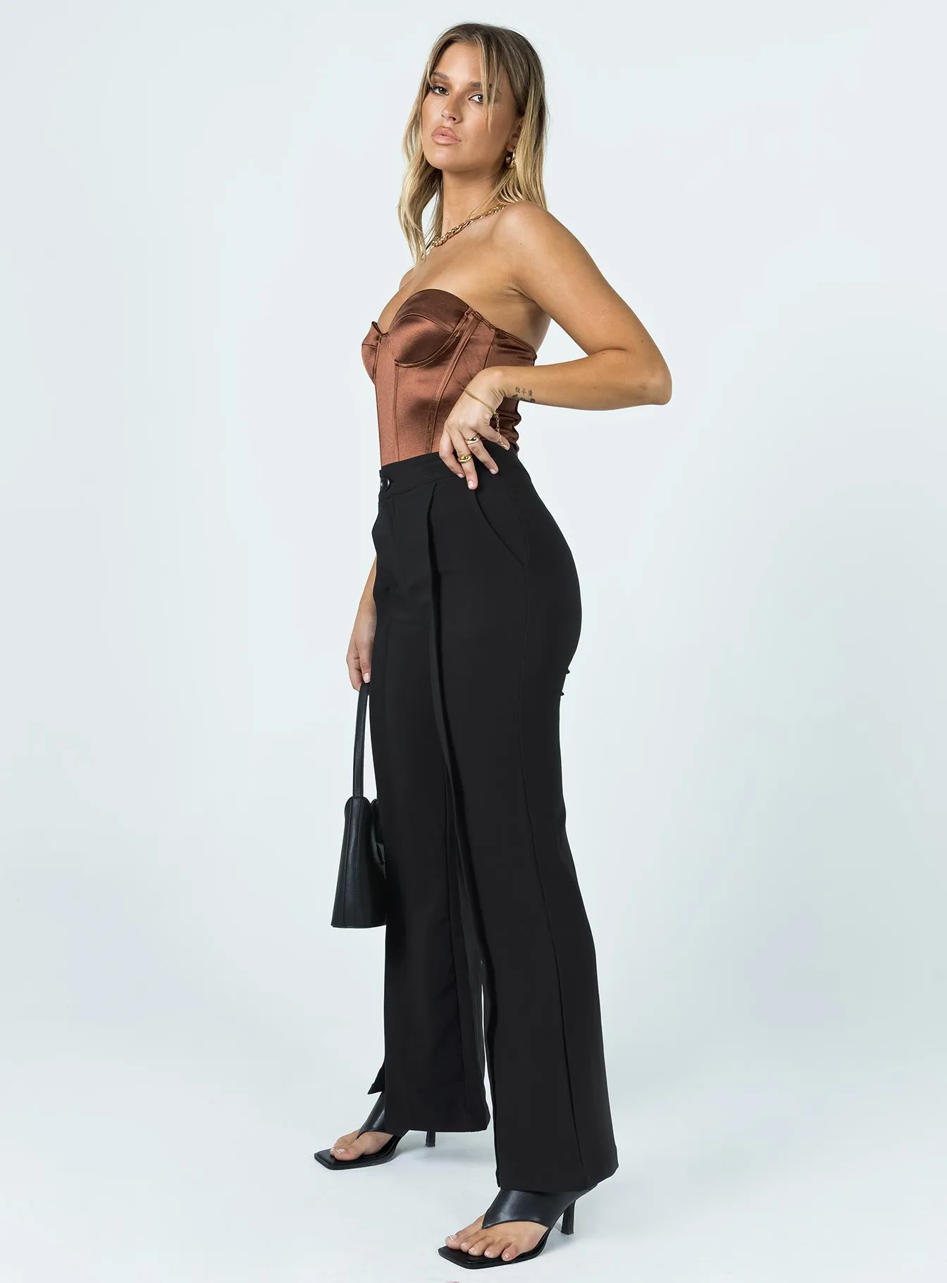 Kaylen Pants Black Relaxed Style