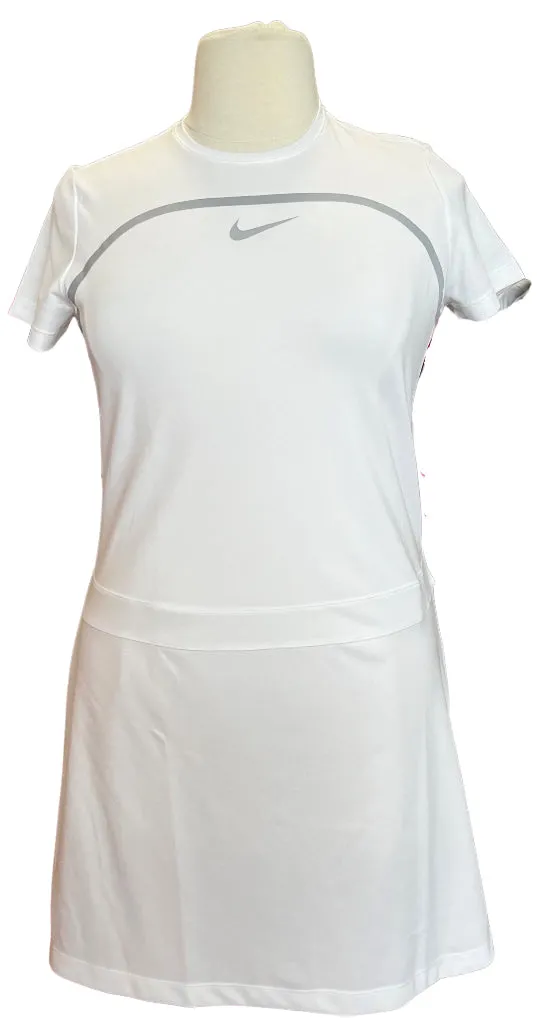 High low hem Nike Golf White Dry-Fit Short Sleeve Dress Size L MSP$100