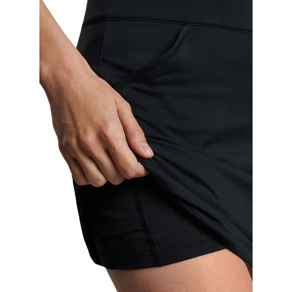 Cruise Attire Breezy Look Peter Millar Women's Alice Petal Hem Golf Skort - Black