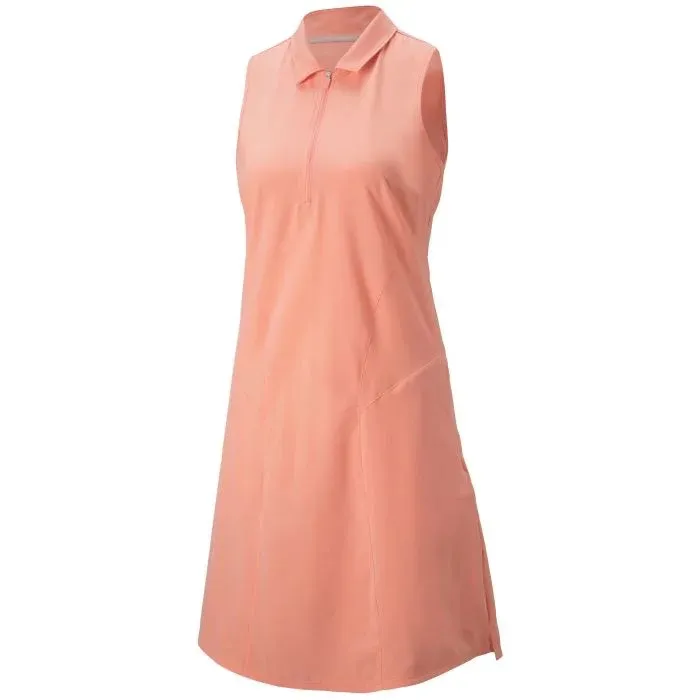 Trendy Cut Urban Favorite New Puma Cruise Sleeveless Golf Dress - Carnation Pink Size S MSP$85