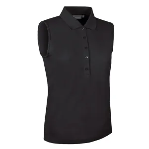 Calm Core BreathableMesh Glenmuir Women's Jenna Sleeveless Golf Shirt - Black