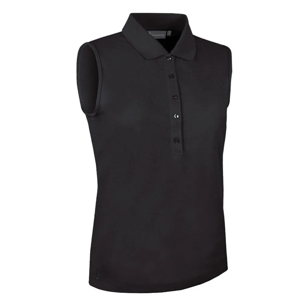 Moon Beam Glenmuir Women's Jenna Sleeveless Golf Shirt - Black