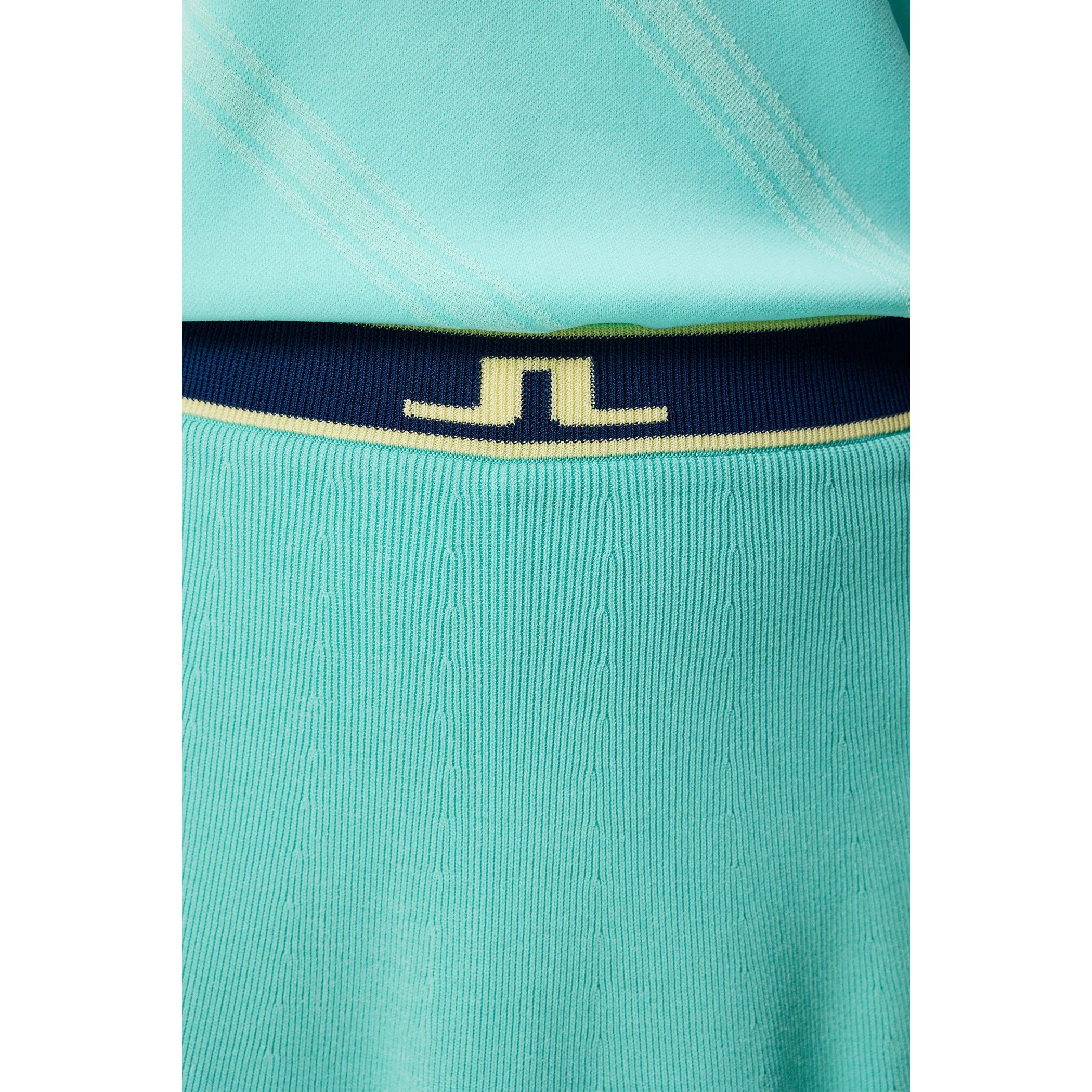 J.Lindeberg Women's Emma Knitted Golf Skirt - Aruba Blue Fashion Style Tiered Design