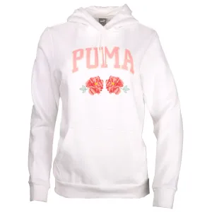 Pockets Trend Focus Faux Embroidery Floral Pullover Hoodie