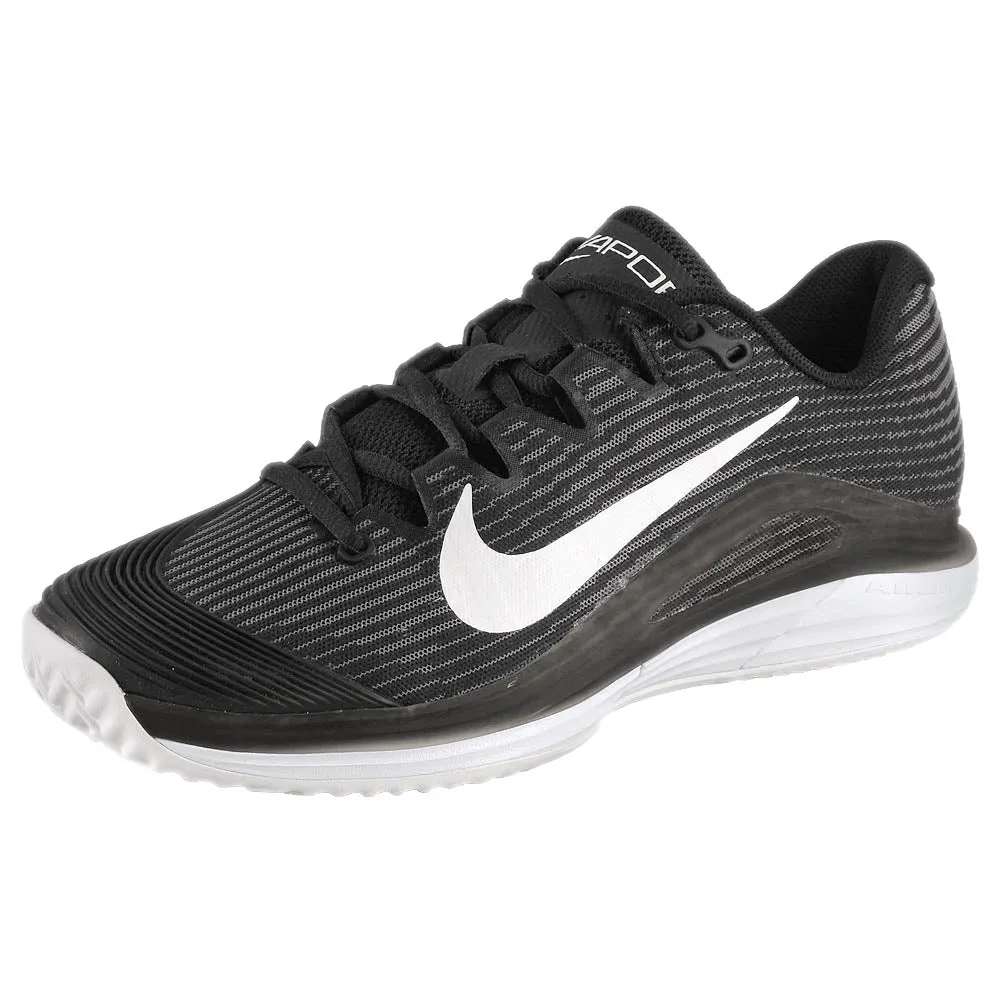 Nike Women's Air Zoom Vapor 12 - Clay - Black/White Sock Like Fit Technology Zero Drop Design