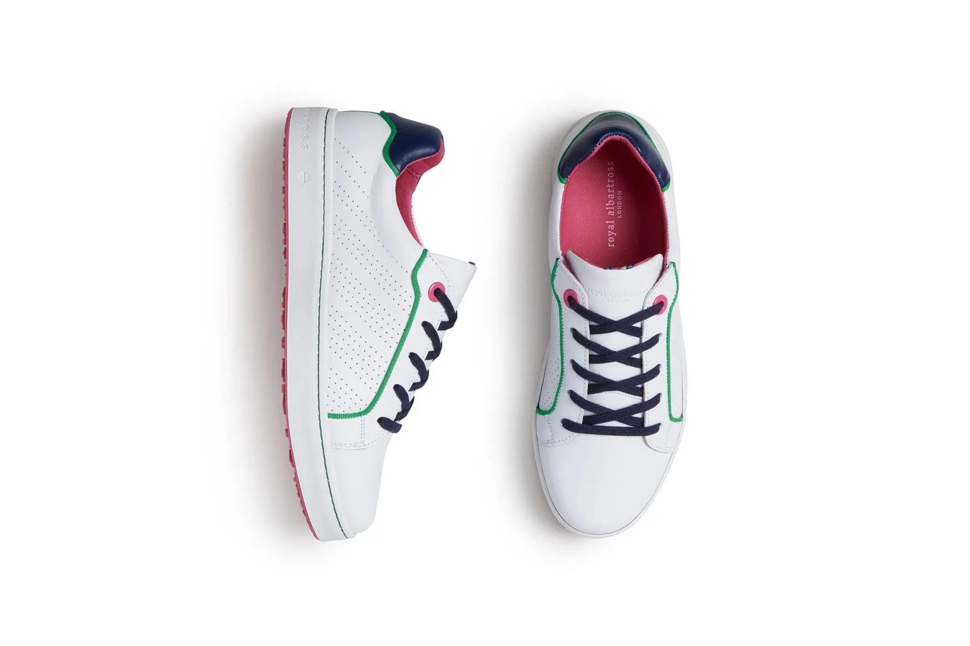 Breathable Material Lace Free Hampton | White/Navy