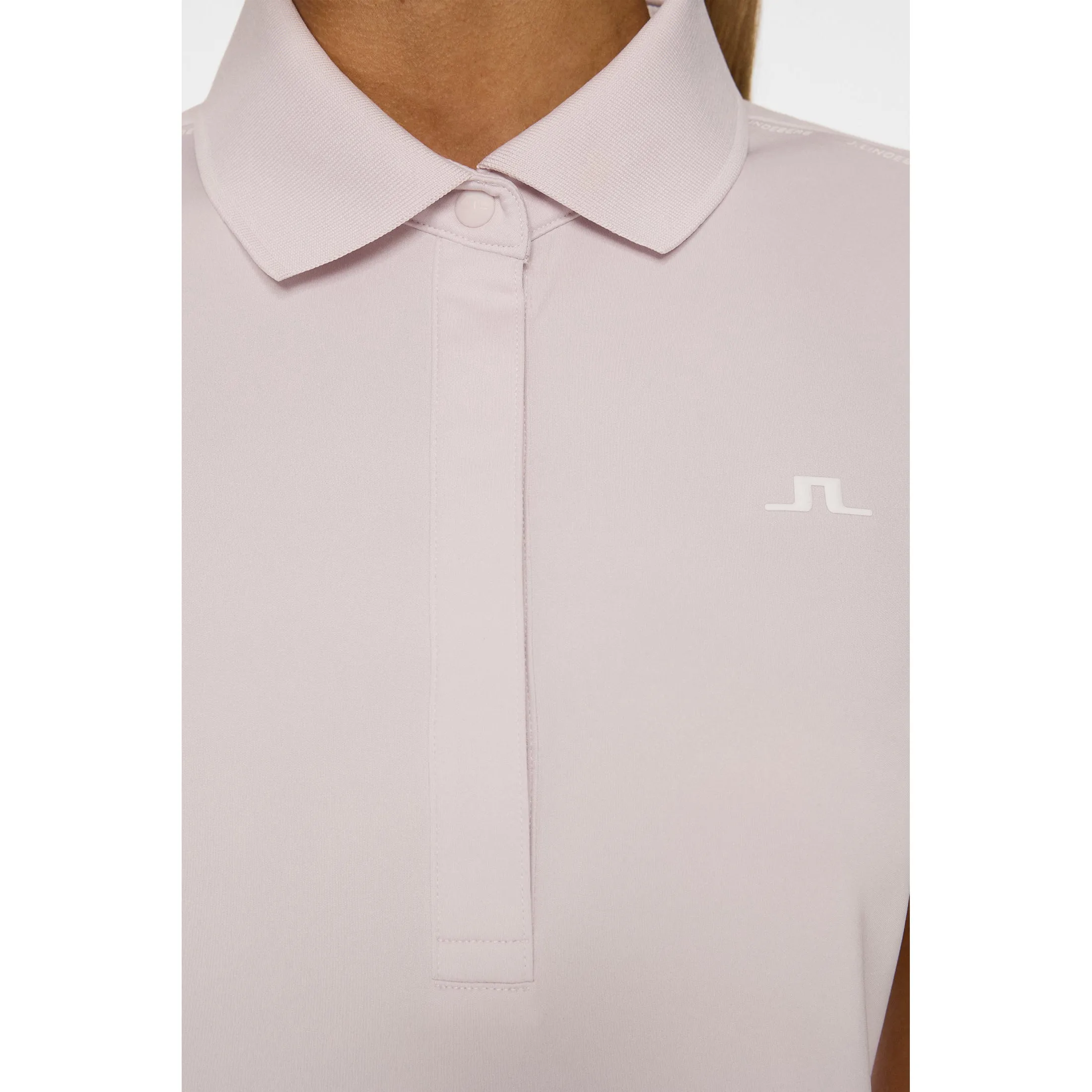 Heart Soul J.Lindeberg Women's Jessa Golf Polo Shirt - Grey Lilac