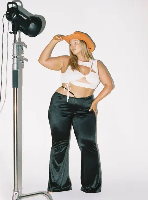 Body Shape Comfy Style Level Up Pants Black Curve