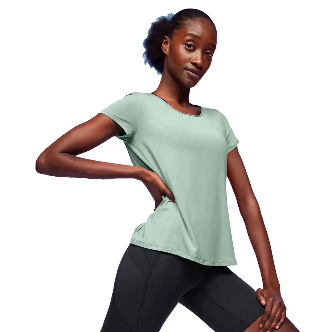 Layering Comfort Wear Layering Must-Have Womens On Running Active T Breathe - Moss