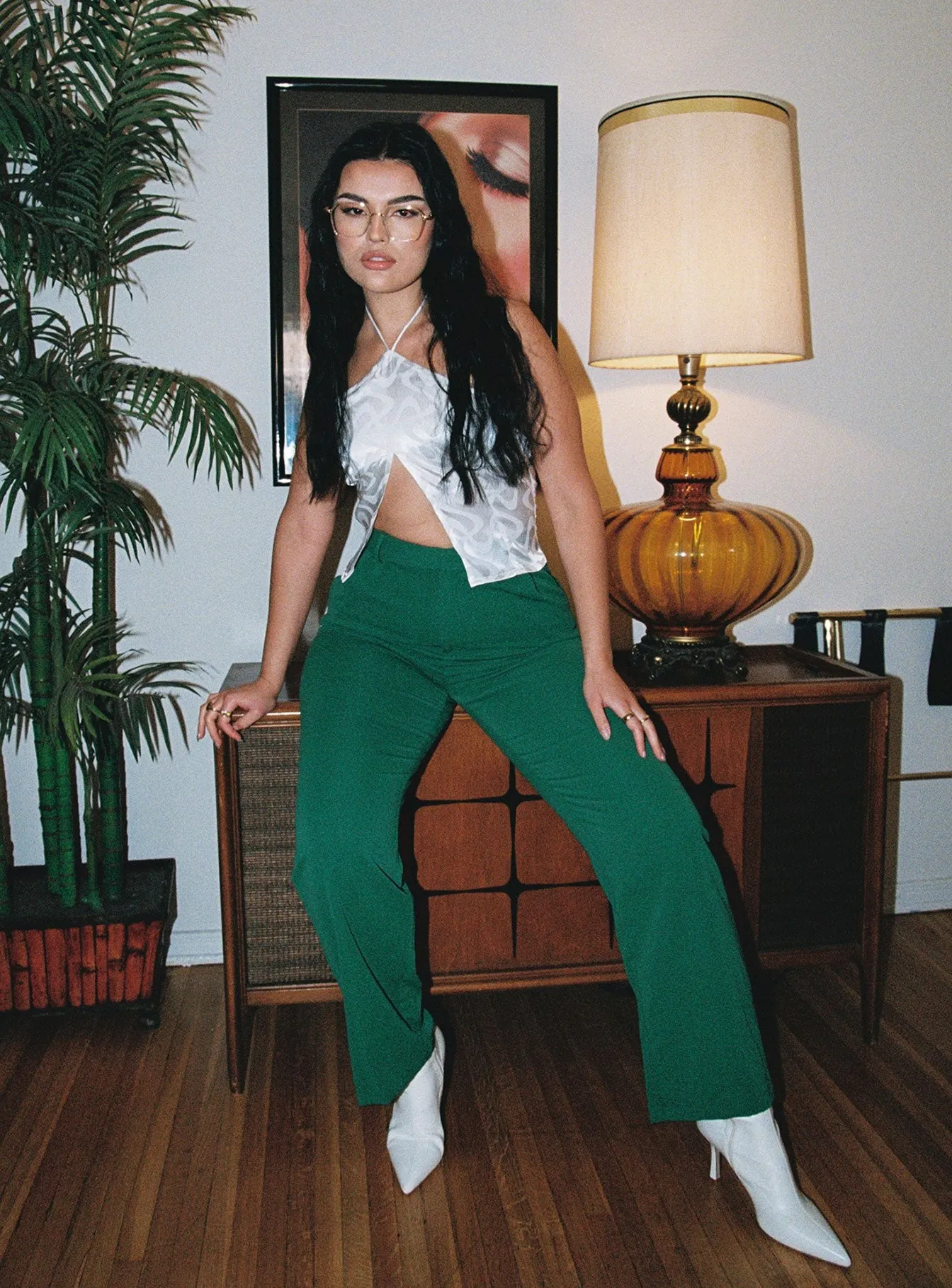 Joplin Pants Green Abrasion Resistant Material ElasticCuffs