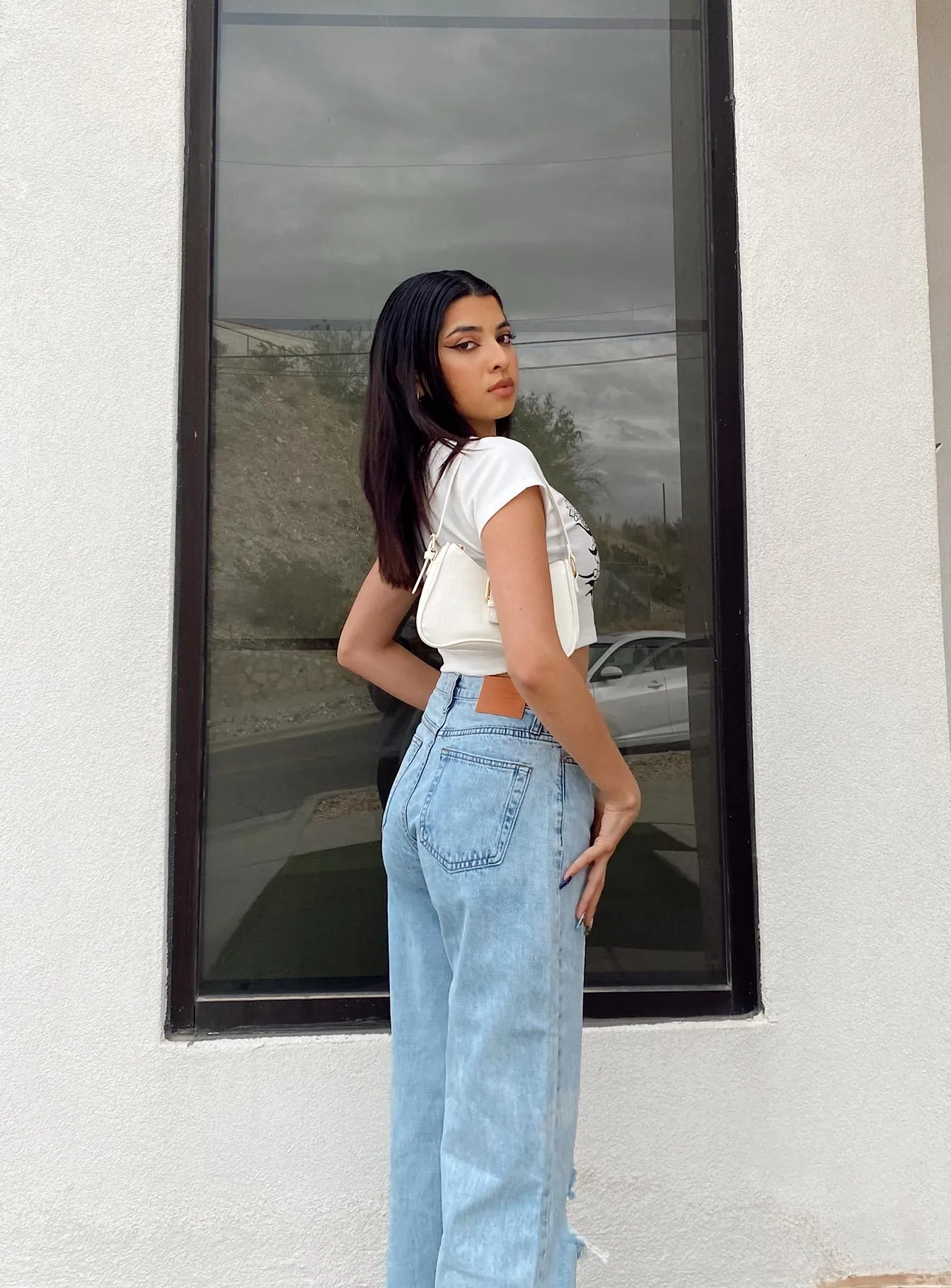 You Adjust Tee White Cashmere combination