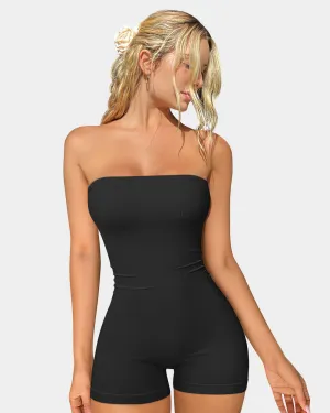 Strapless Basic Rompers Dance Luxury