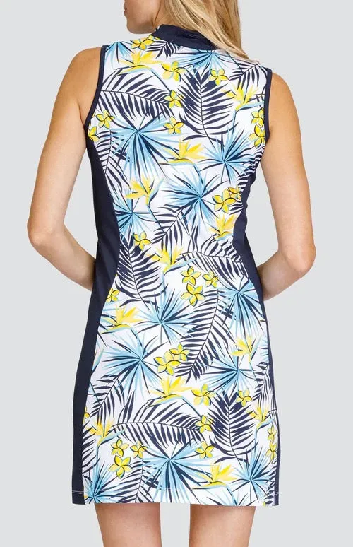 New Tail Activewear Rubylou Sleeveless Golf Dress - Enchanted MSP$117 Versatile Layering One-Shoulder