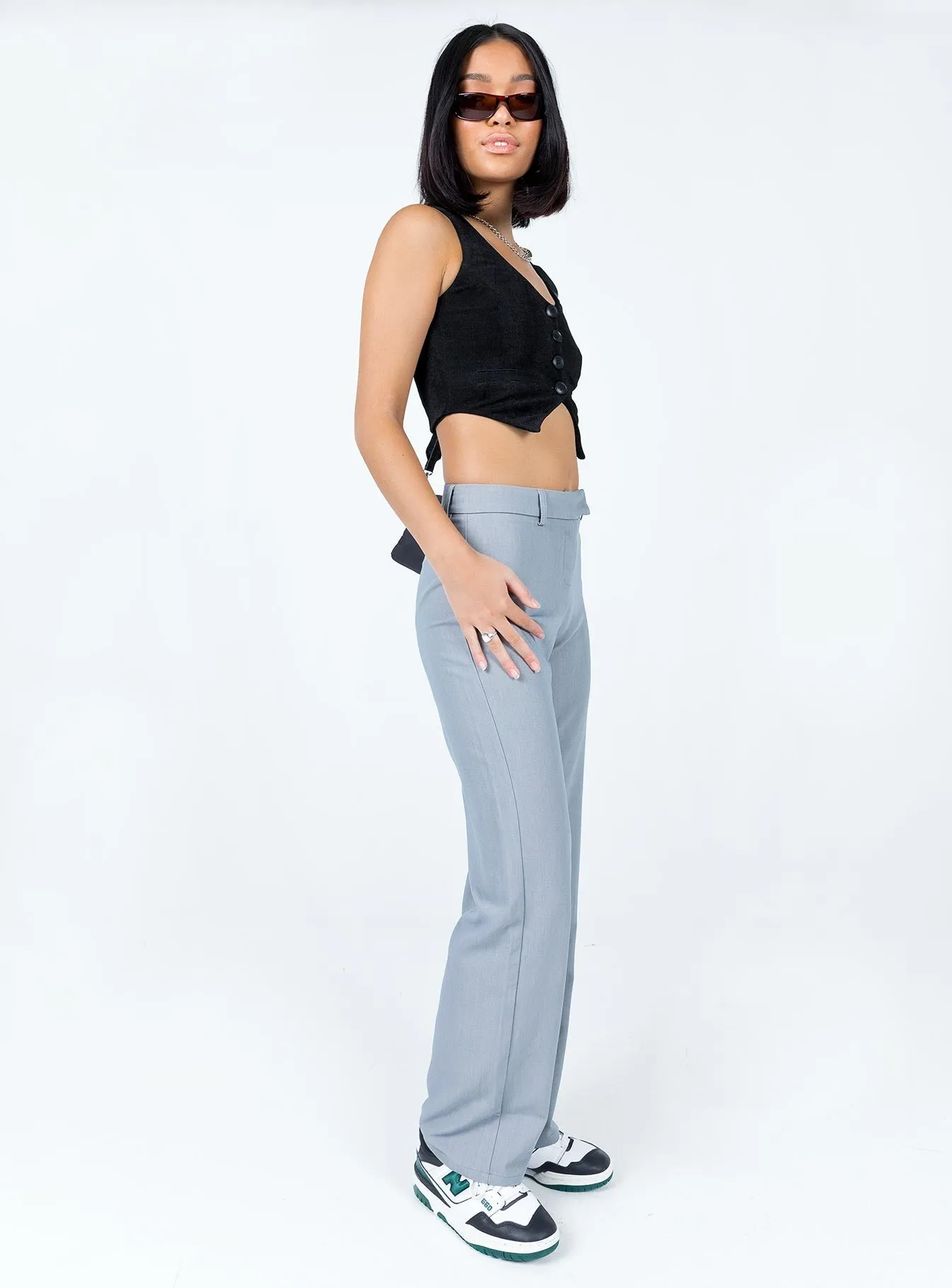 No Gap Waist The Adrian Pants Grey