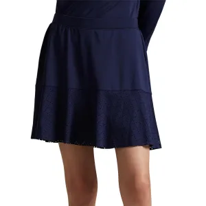 Reinforced Hemline RLX Ralph Lauren Women's A-Line Interlock Golf Skort - Refined Navy