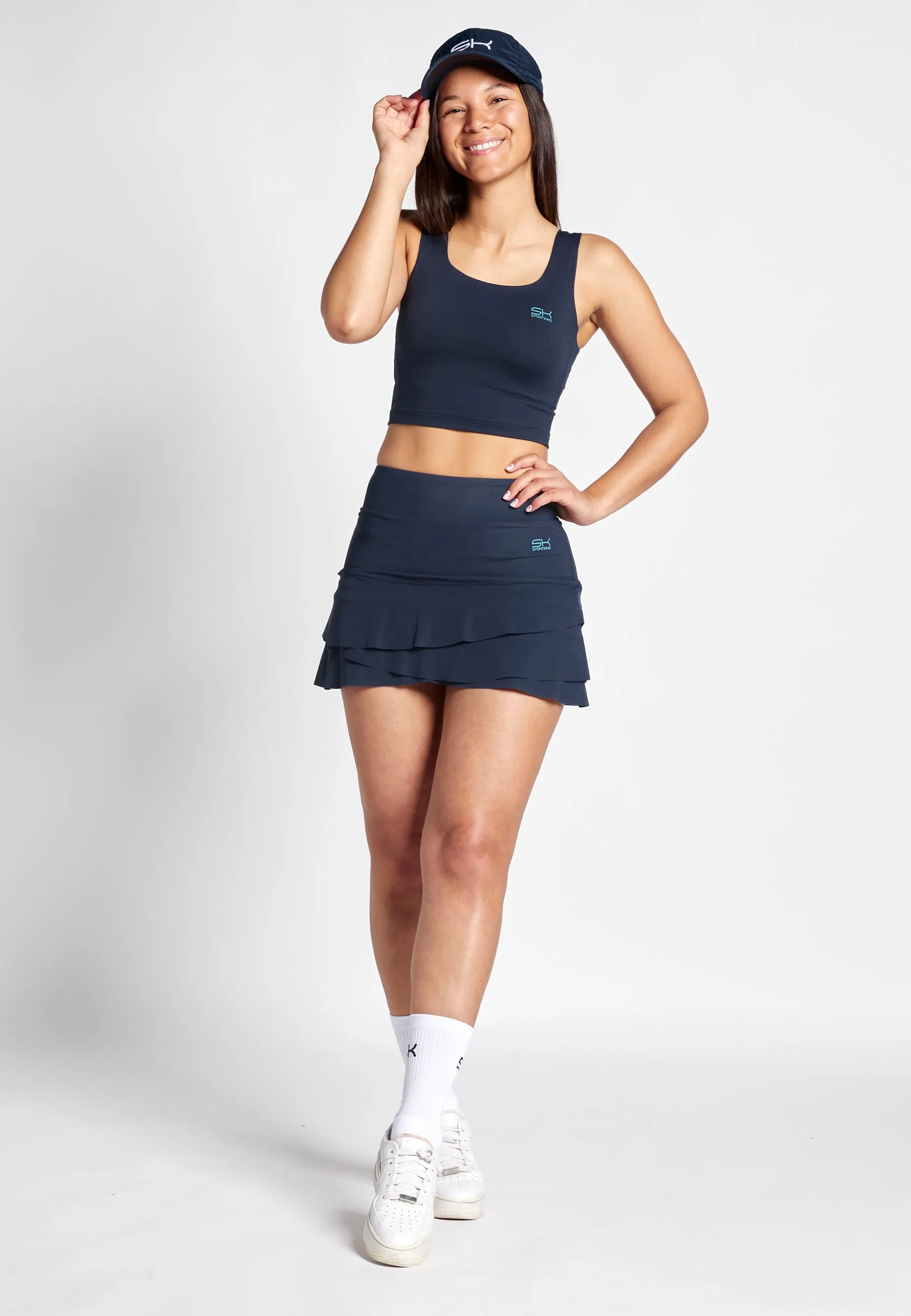 Tulip Light Tennis skirt / skort, navy blue Breathable Lining Neat Mood