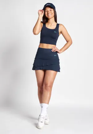 Tulip Light Tennis skirt / skort, navy blue Breathable Lining Neat Mood