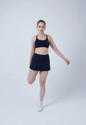 Pleated Tennis Skort, navy blue Layered Structure Quick Wear
