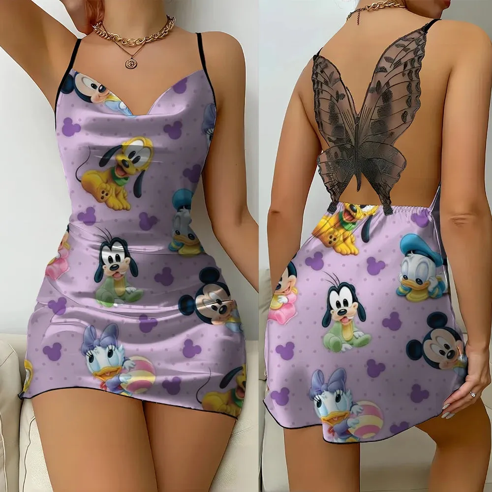 Women's Disney Minnie elegant fashion short dresses Delicate Finish