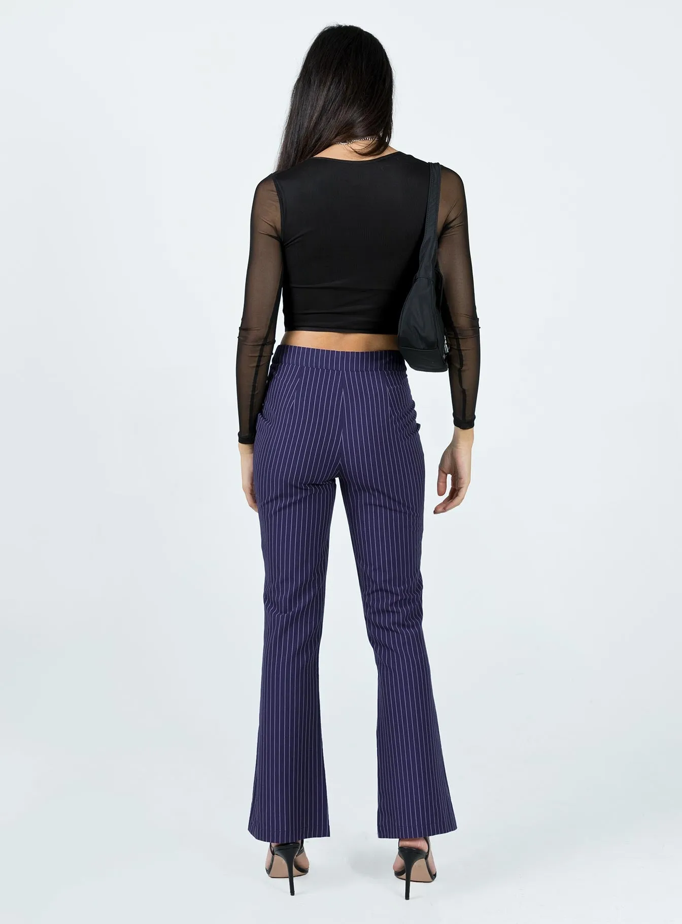 Chilly Day Wear Hargrave Pinstripe Pants Navy