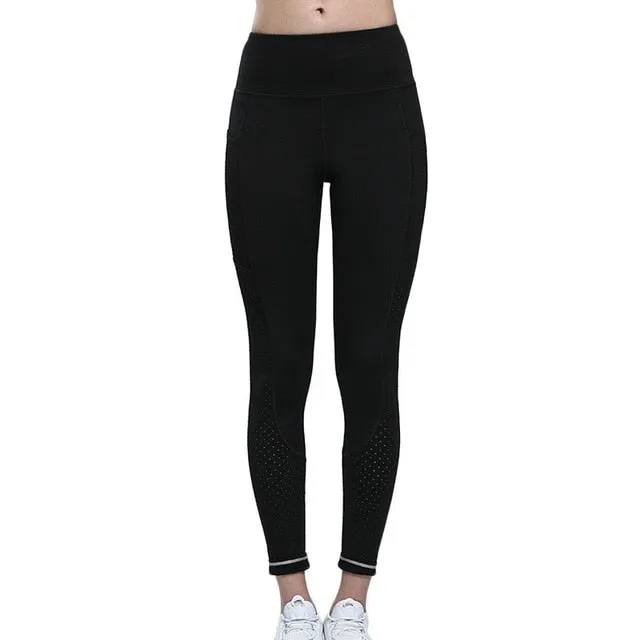 Colorvalue Breathable Mesh Running Jogger Tights Elastic Free Cuffs
