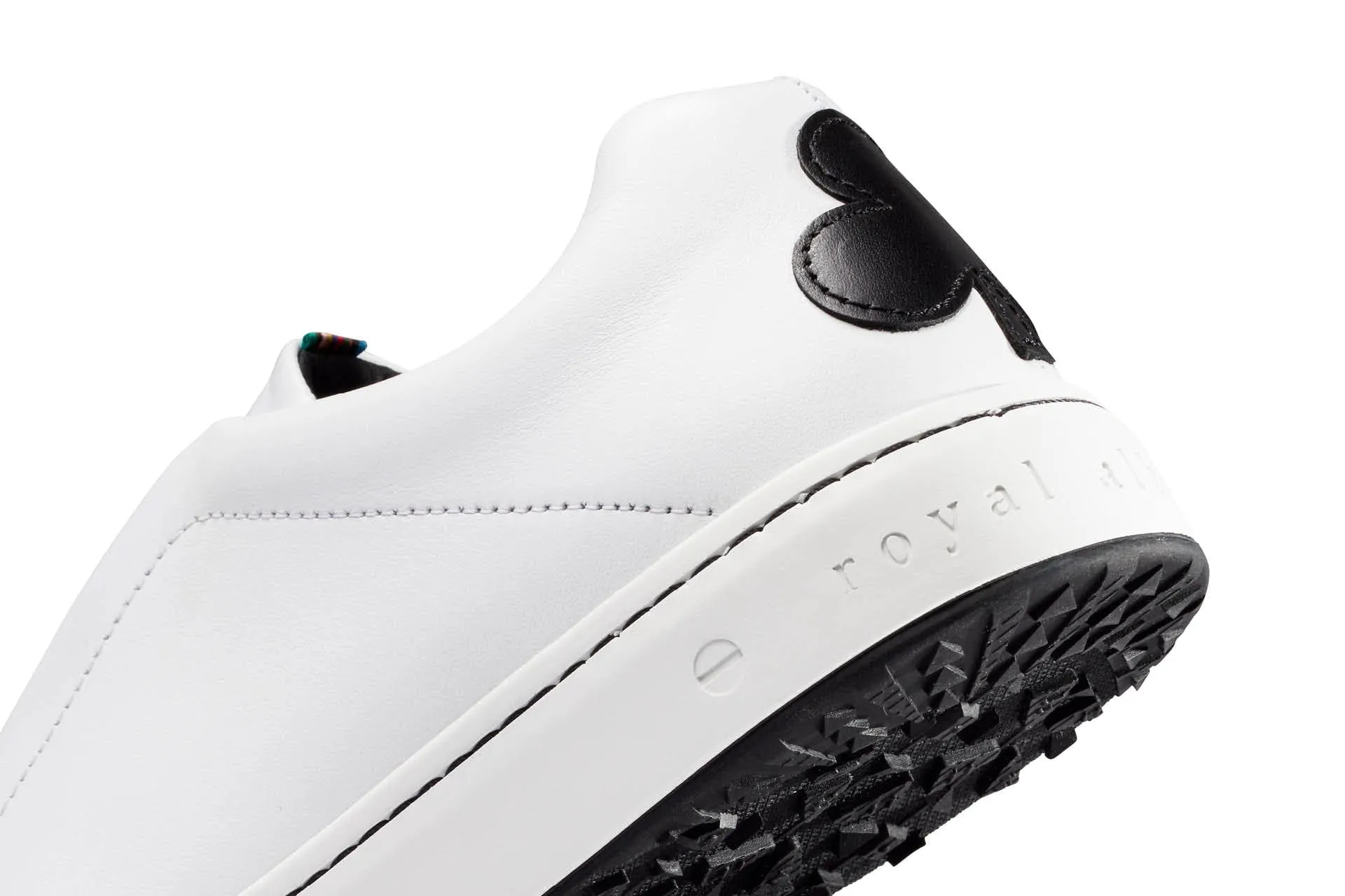 Heel lock Odor Resistant Queen of Clubs | White/Black